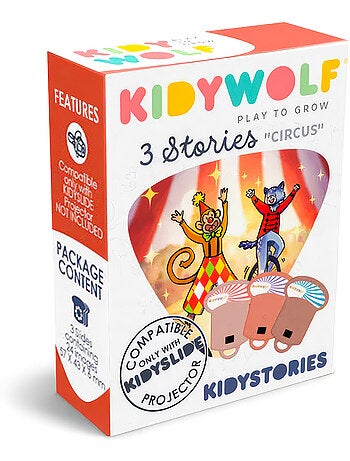 Kidywolf | kidystories recharge 3 histoires pour lampe projecteur kidyslide