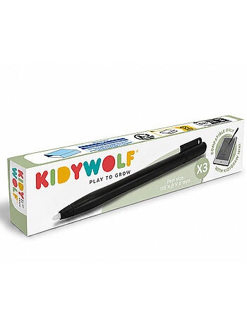 Kidywolf | lot de 3 stylets de remplacement kidypen pour kidydraw mini