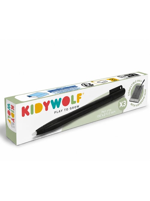 Kidywolf | Lot de 3 stylets de remplacement Kidypen pour Kidydraw Mini - Kiabi
