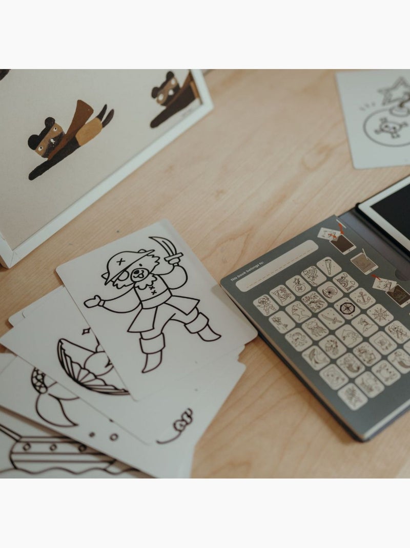 Kidywolf | recharge kidydraw mini 60 cartes animaux et océans & pirates Vert - Kiabi