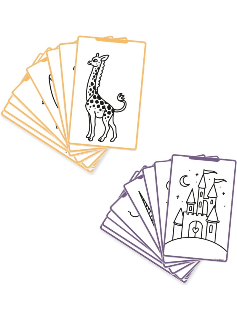 Kidywolf | recharge kidydraw mini 60 cartes il était une fois et animaux Orange - Kiabi