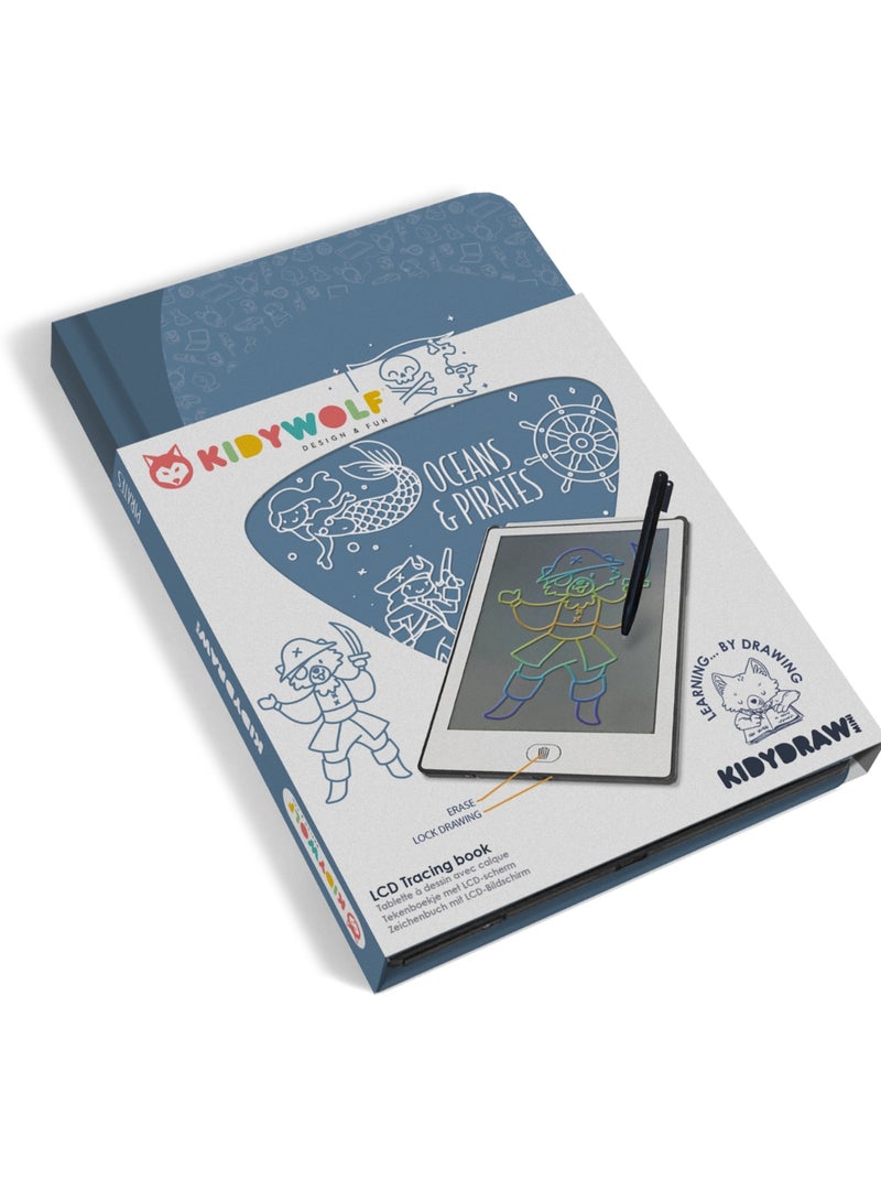 Kidywolf | Tablette à dessin enfant LCD Kidydraw Mini Bleu marine - Kiabi