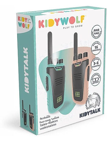 Kidywolf | talkie walkie longue portée pour enfant kidytalk