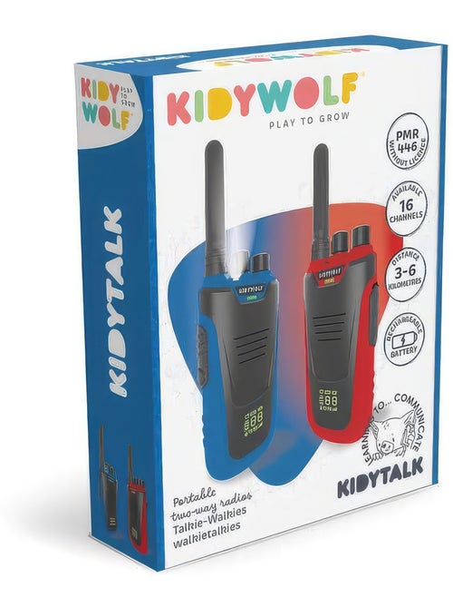 Kidywolf | Talkie Walkie longue portée pour enfant KIDYTALK - Kiabi Kidywolf | Talkie Walkie longue portée pour enfant KIDYTALK - Kiabi
