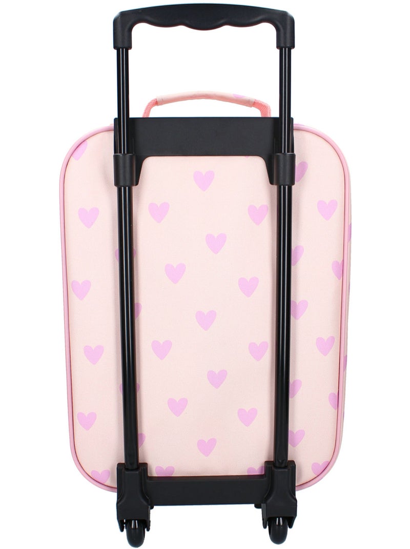Kidzroom - Valise à roulettes Rose - Kiabi