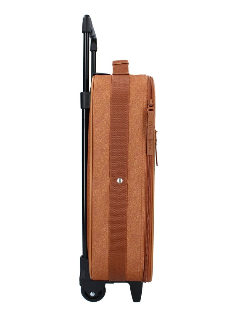 Kidzroom - Valise enfant à roulettes Marron - Kiabi