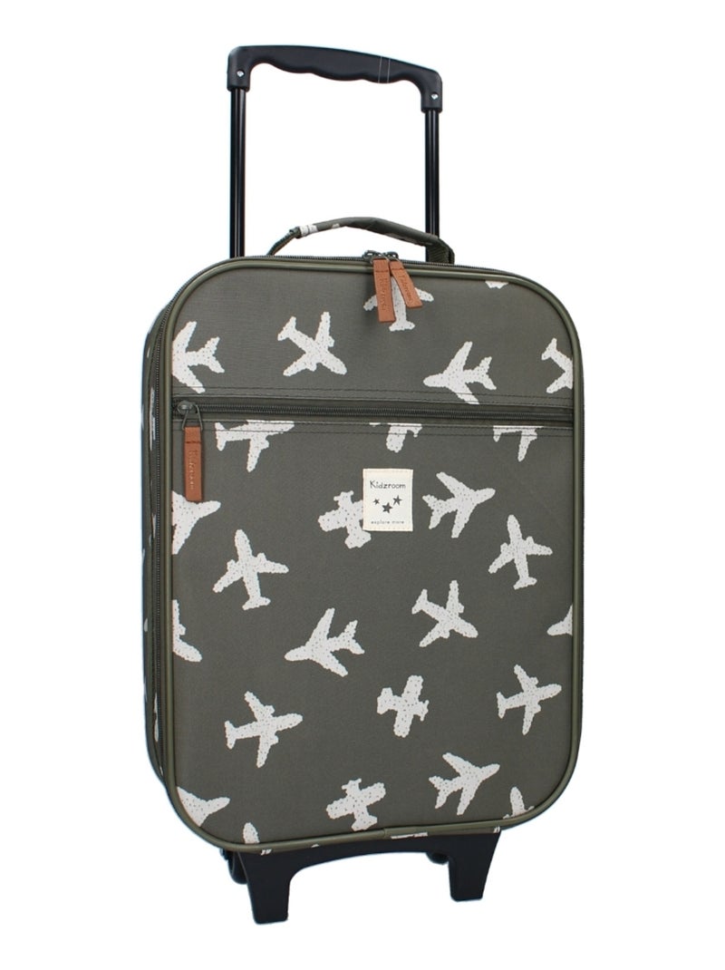 Kidzroom - Valise enfant à roulettes Vert - Kiabi