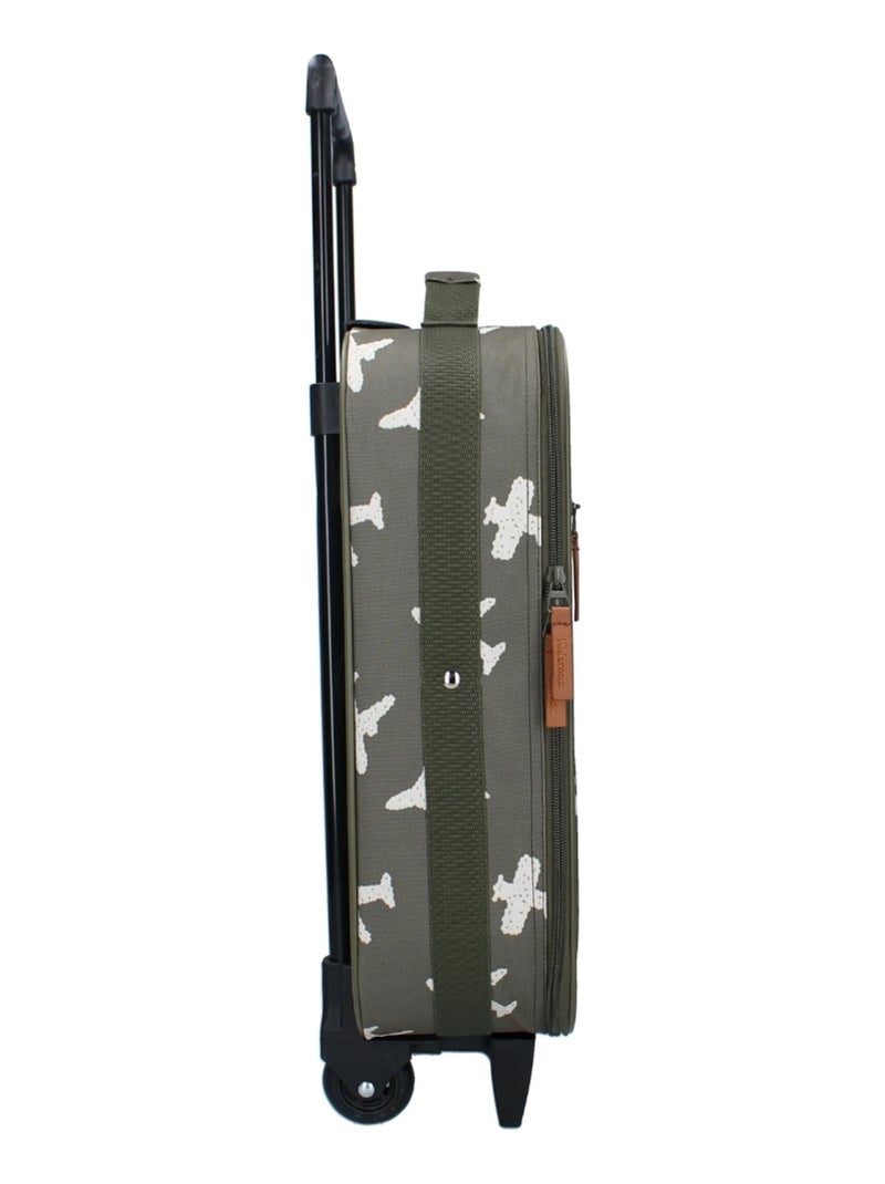 Kidzroom - Valise enfant à roulettes Vert - Kiabi
