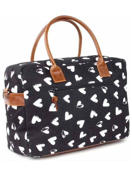 Kidzroom | Sac à langer Black & White et son matelas Coeurs - Kiabi