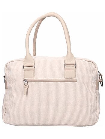 Kidzroom | Sac à langer en velours côtelé et son matelas nomade