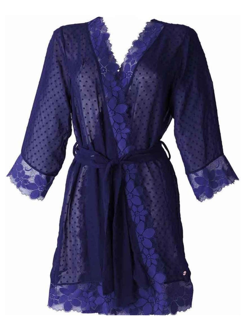 Kimono BACKSTAGE - Brigitte Bardot Lingerie Bleu - Kiabi