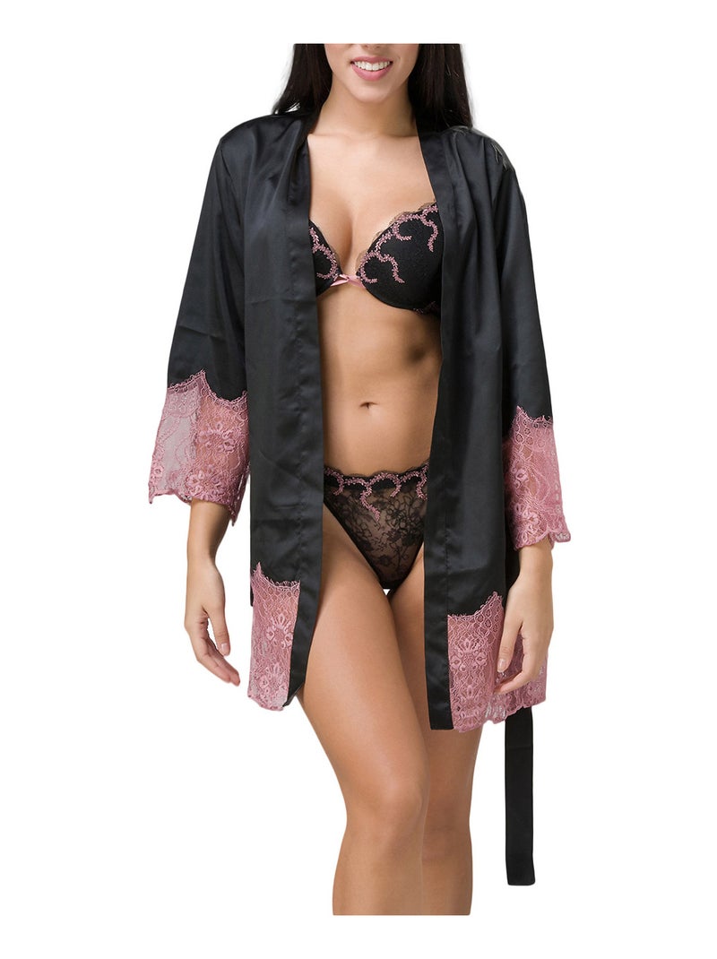 Kimono Cabaret Noir - Kiabi