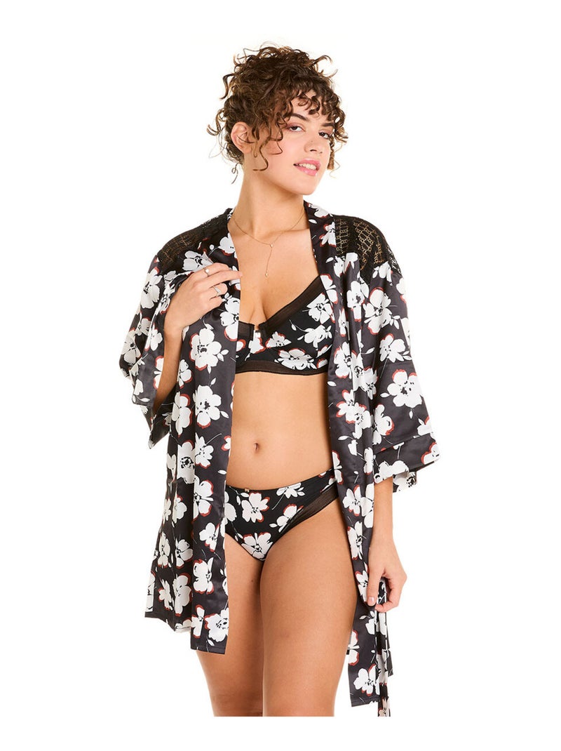 Kimono COOKIE - Camille Cerf & Pomm'Poire Noir - Kiabi