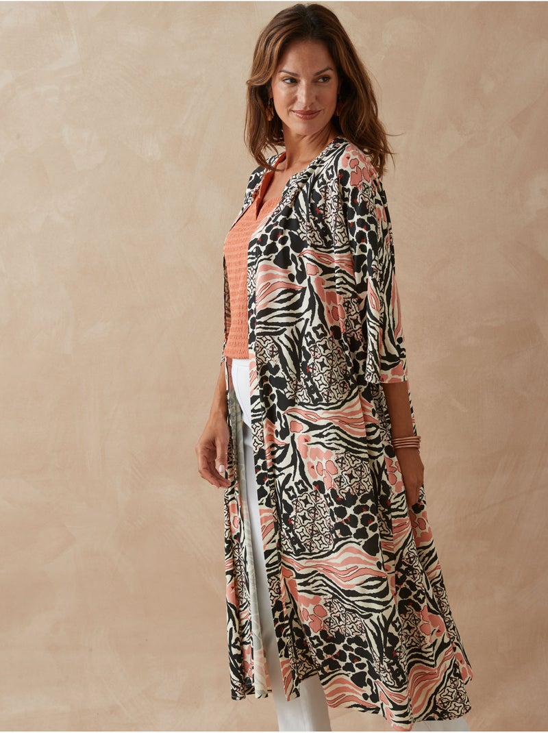 Kimono de plage - DAXON Ecru - Kiabi