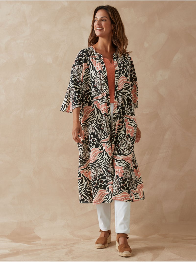 Kimono de plage - DAXON Ecru - Kiabi