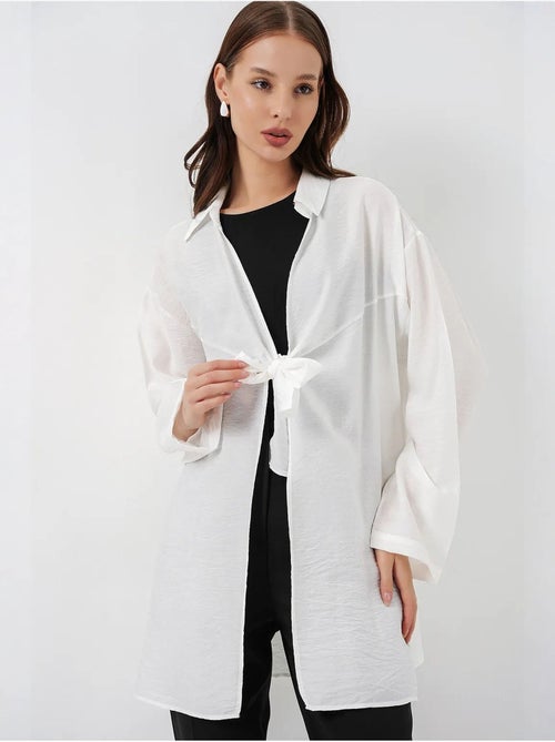 Kimono de plage à longs liens bdart - Kiabi Kimono de plage à longs liens bdart - Kiabi