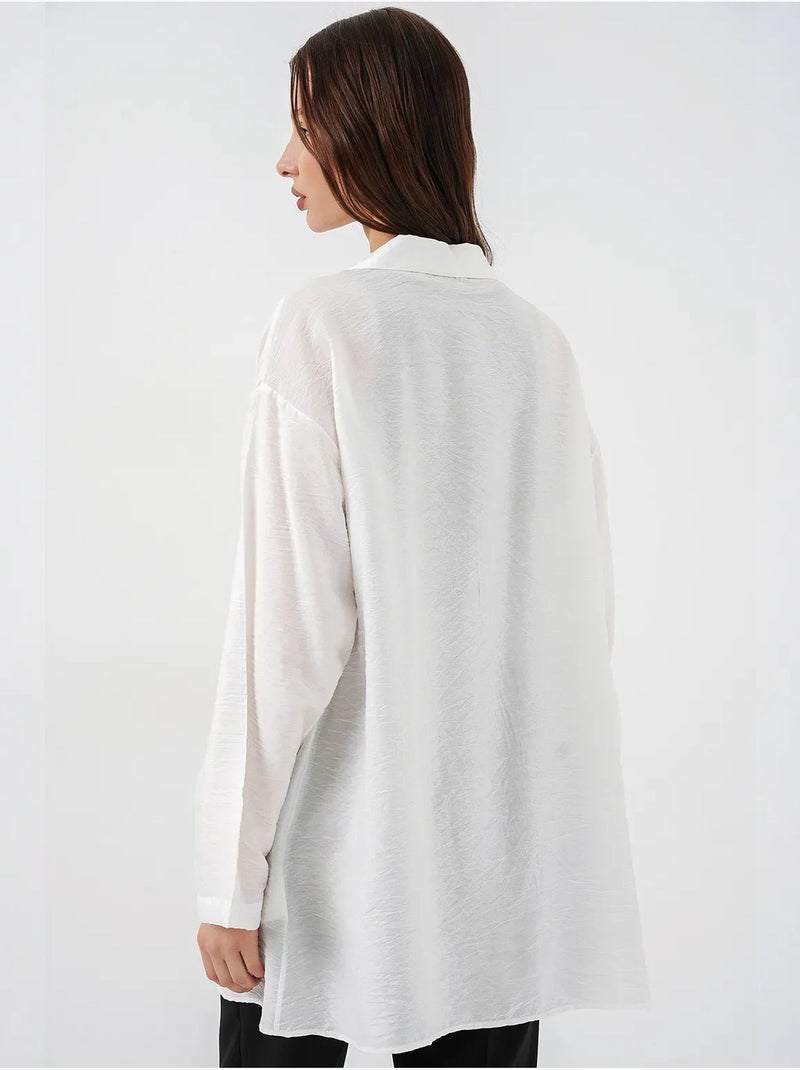 Kimono de plage à longs liens bdart Blanc - Kiabi