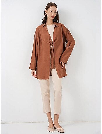 Kimono de plage à longs liens bdart