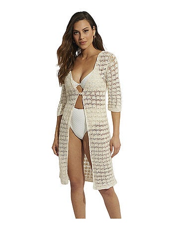 Kimono de plage manches trois-quarts Complementos