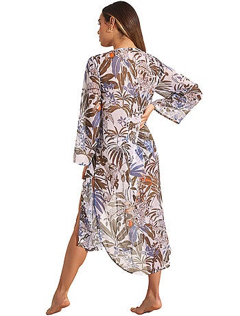 Kimono de plage mi-long AMAZONIA