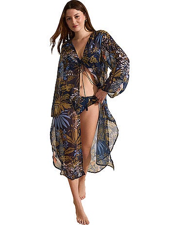 Kimono de plage mi-long AMAZONIA