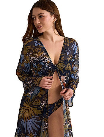 Kimono de plage mi-long AMAZONIA