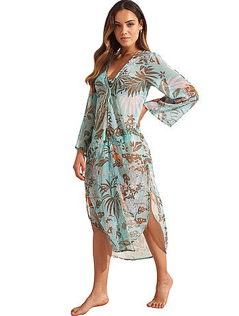 Kimono de plage mi-long AMAZONIA