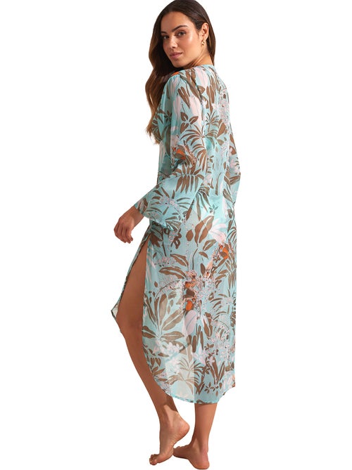 Kimono de plage mi-long AMAZONIA - Kiabi