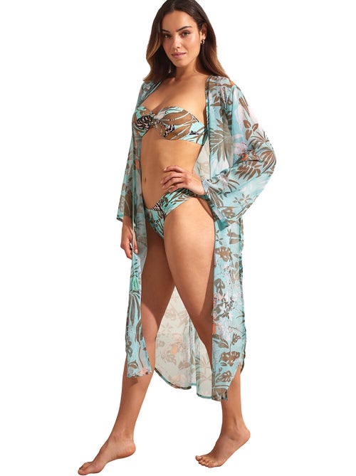 Kimono de plage mi-long AMAZONIA - Kiabi
