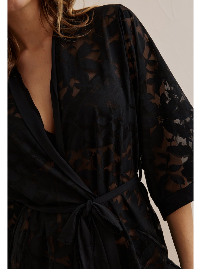Kimono Delya Noir - Kiabi