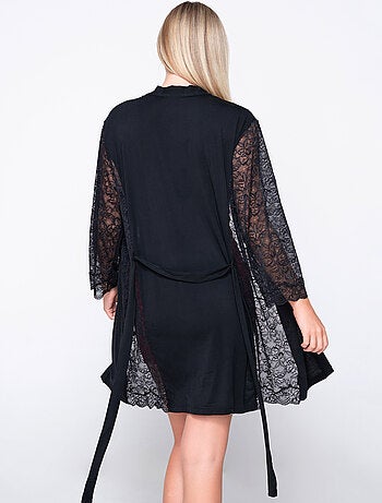 Kimono dentelle manches longues MICRO TOUCH LACE