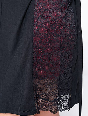 Kimono dentelle manches longues MICRO TOUCH LACE
