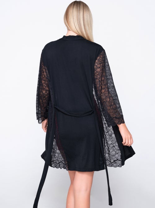 Kimono dentelle manches longues MICRO TOUCH LACE - Kiabi