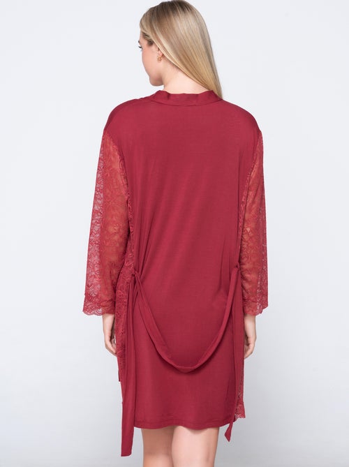 Kimono dentelle manches longues MICRO TOUCH LACE - Kiabi