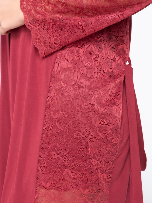 Kimono dentelle manches longues MICRO TOUCH LACE - Kiabi