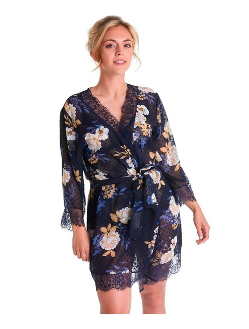 Kimono bleu marine femme