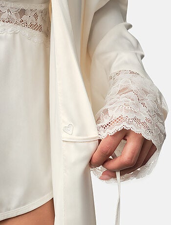 Kimono en satin lyra Dorina