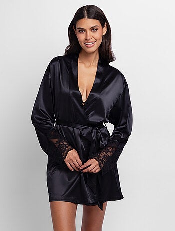 Kimono en satin lyra Dorina