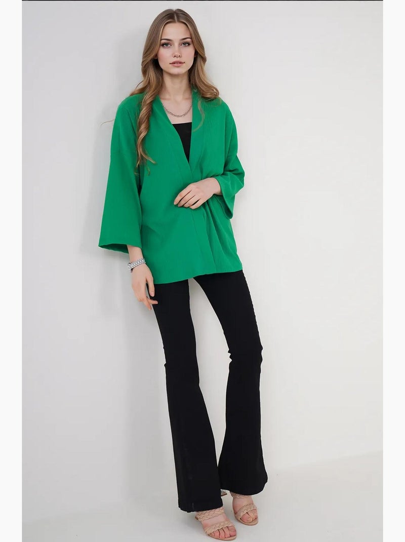 Kimono en tricot bdart Vert - Kiabi