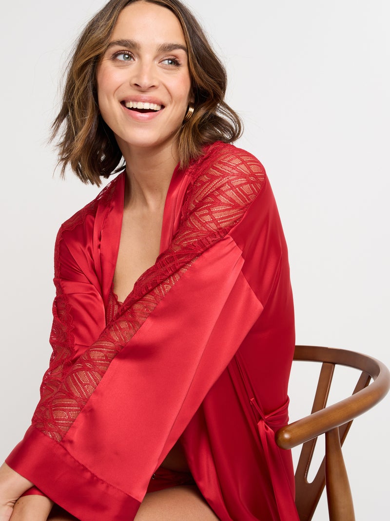 Sous Robe Kiabi Jupon Microfibre Et Dentelle, Chair Pour Robe - Main Image