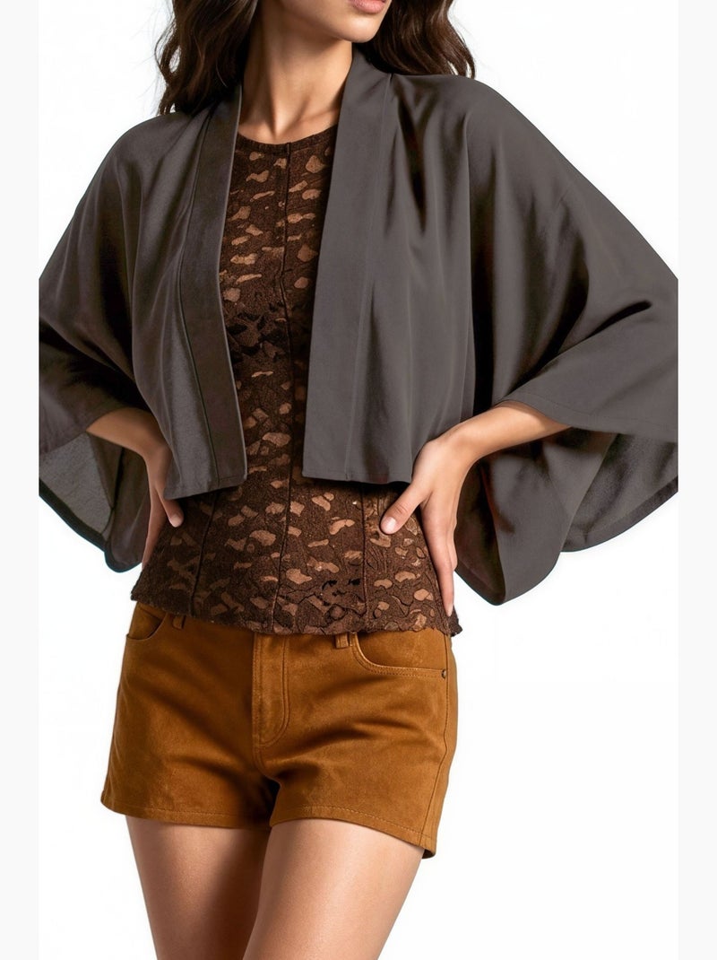 Kimono femme busem Noir - Kiabi