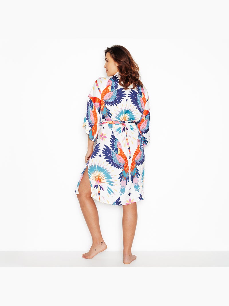 Kimono Girly - RougeGorge Lingerie Blanc Multicolore - Kiabi