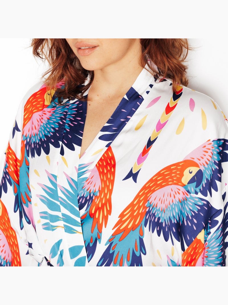 Kimono Girly - RougeGorge Lingerie Blanc Multicolore - Kiabi