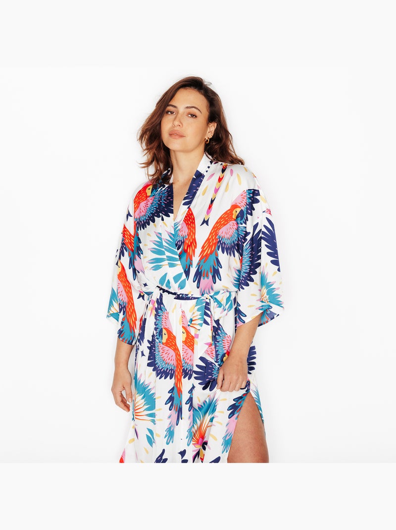 Kimono Girly - RougeGorge Lingerie Blanc Multicolore - Kiabi