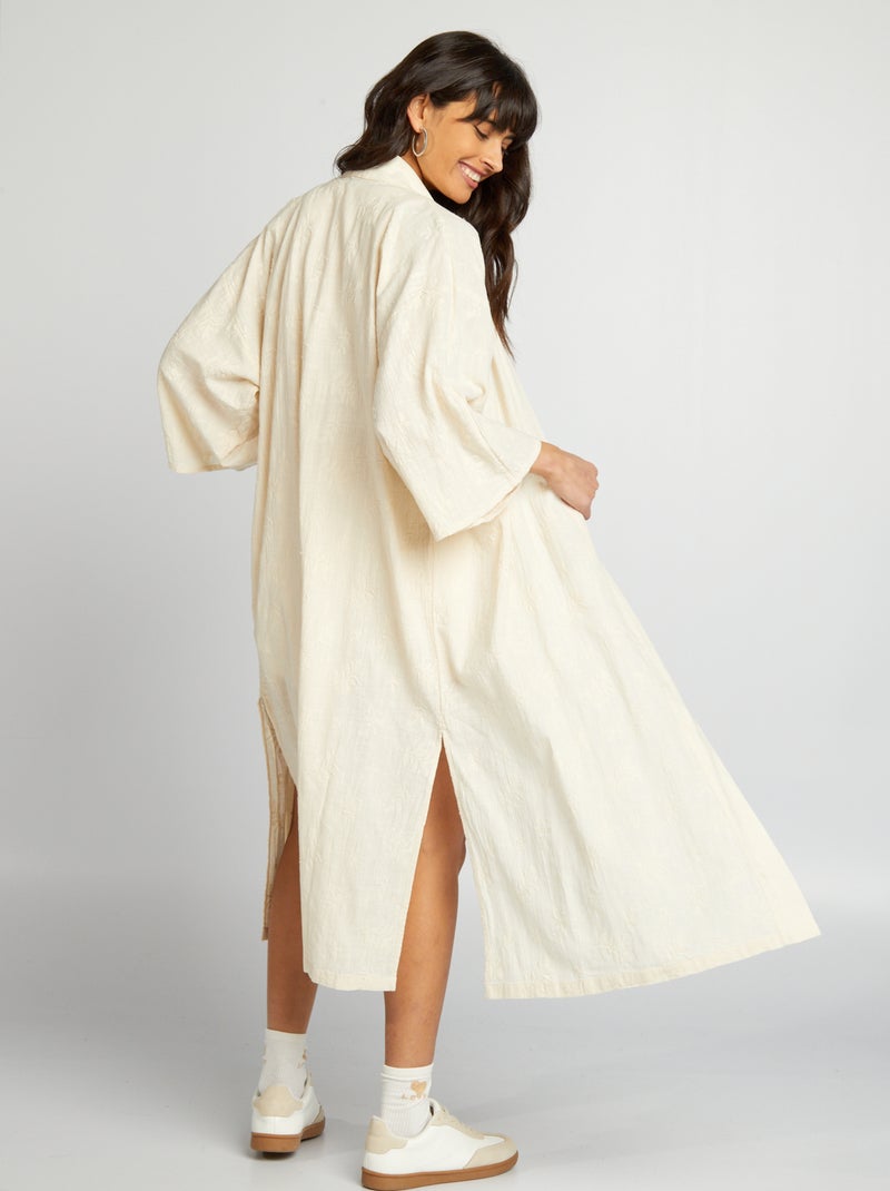 Kimono long Beige - Kiabi