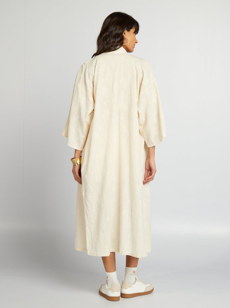 Kimono long Beige - Kiabi