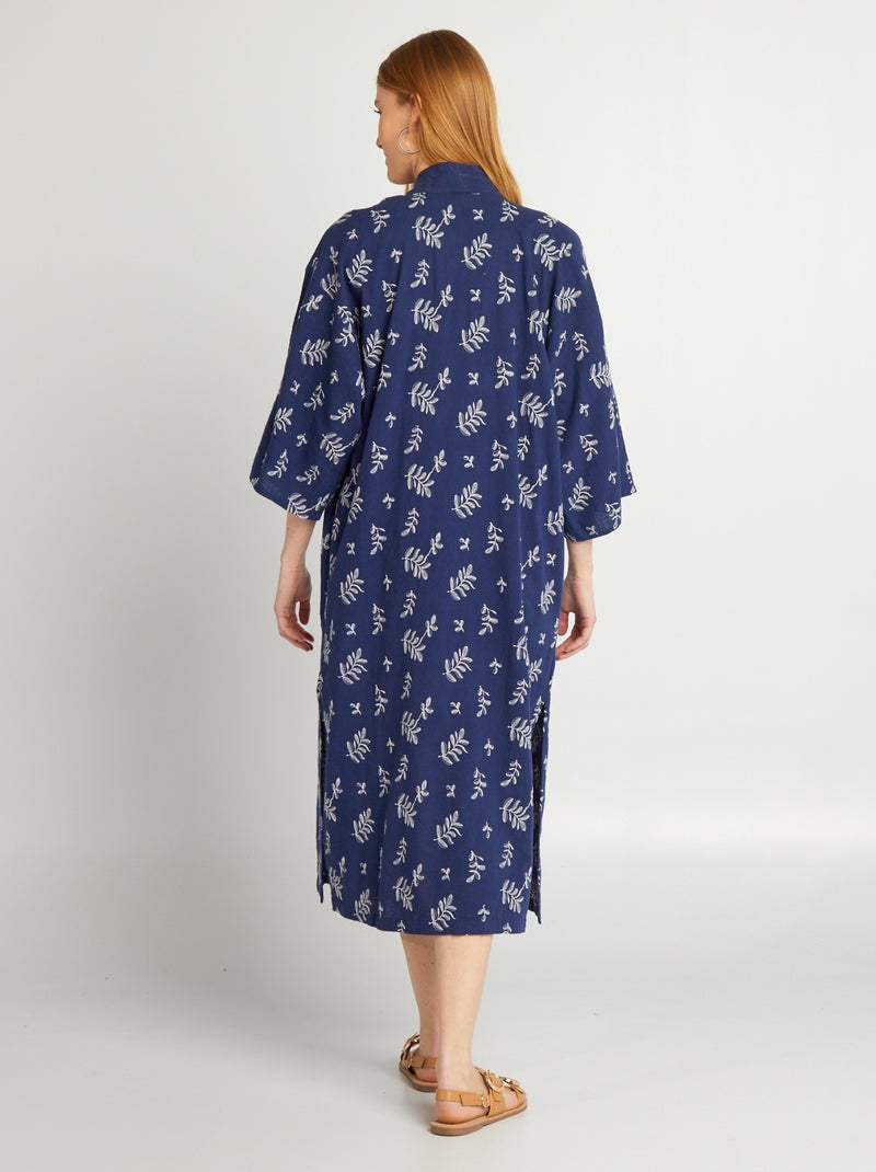 Kimono long Bleu marine - Kiabi