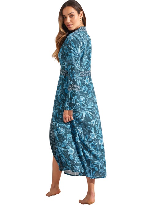 Kimono long de plage ACANTHUS - Kiabi