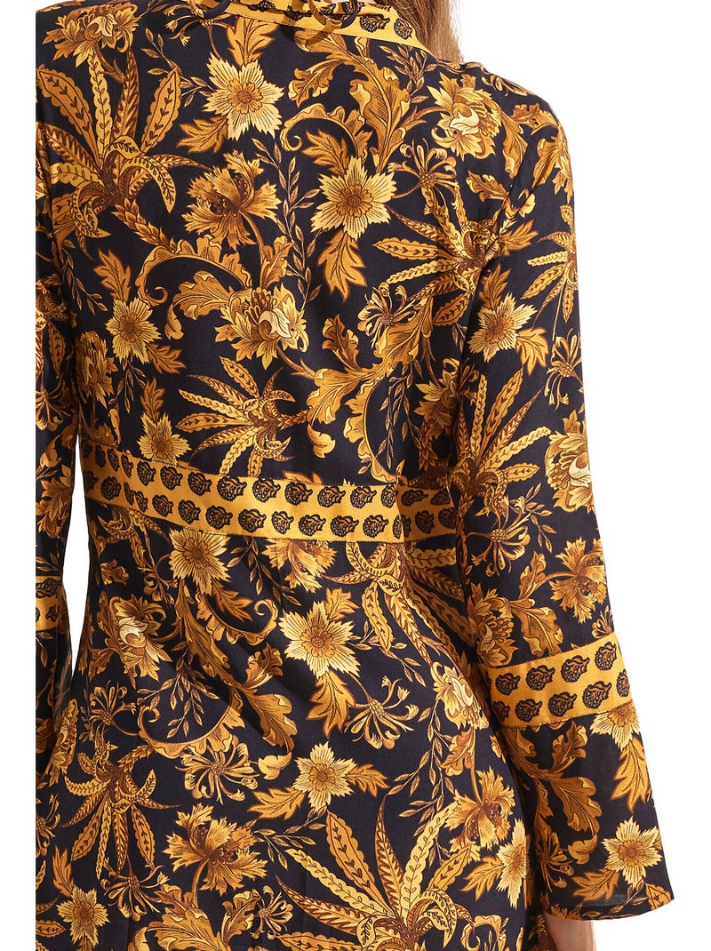 Kimono long de plage ACANTHUS Noir - Kiabi