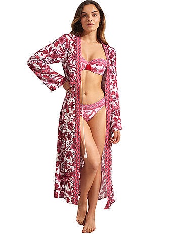 Kimono long de plage ACANTHUS
